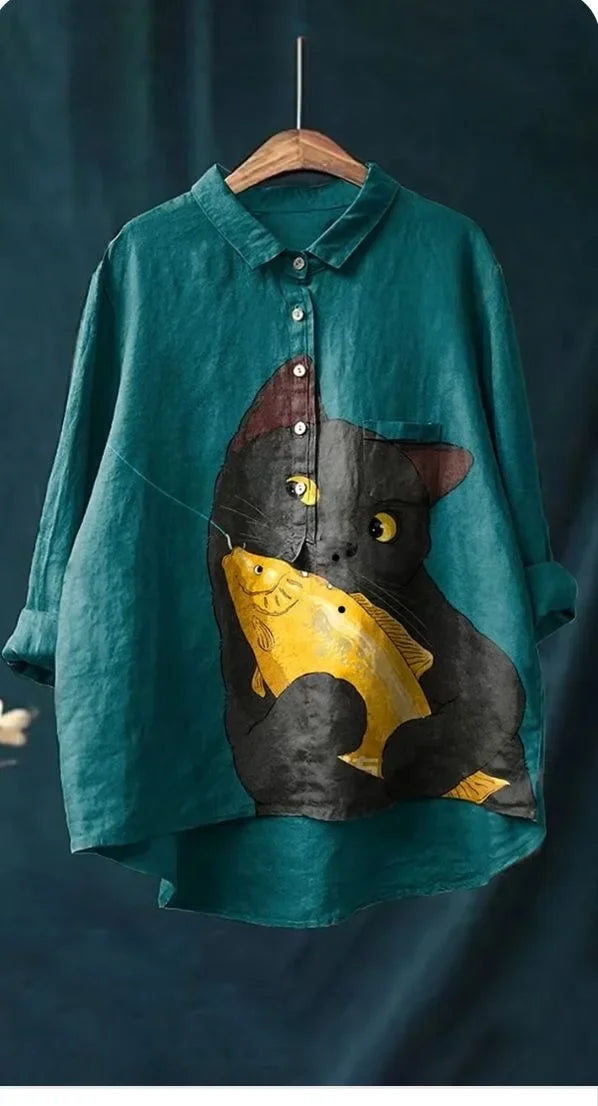 Uluru™ - Katzenkunst T-Shirt 0