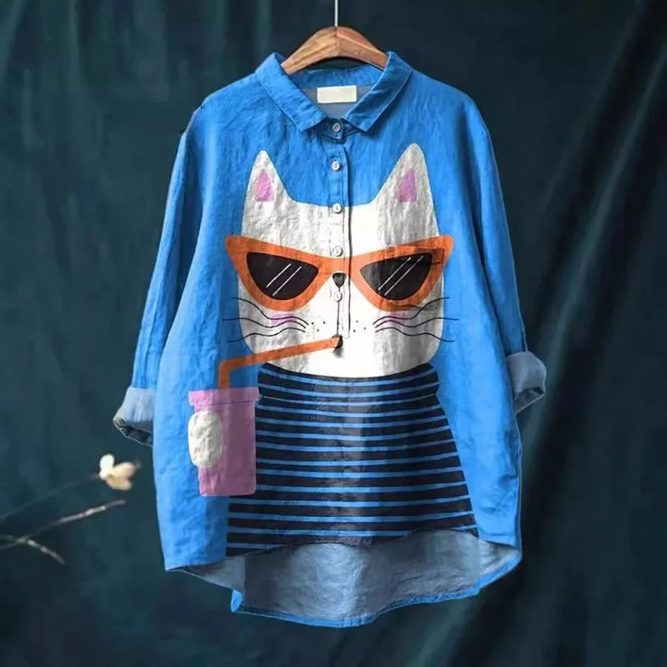 Uluru™ - Katzenkunst T-Shirt 7