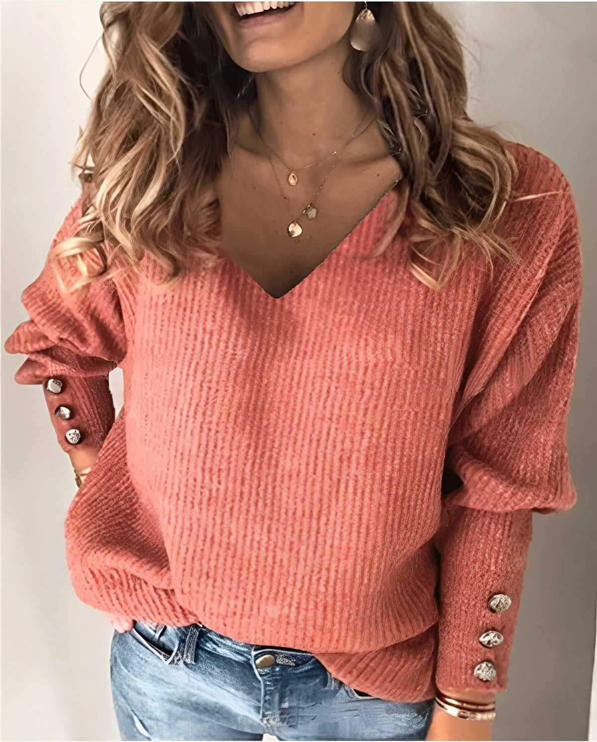 V Ausschnitt Pullover Damen | Feminin & Bequem mit V-Ausschnitt