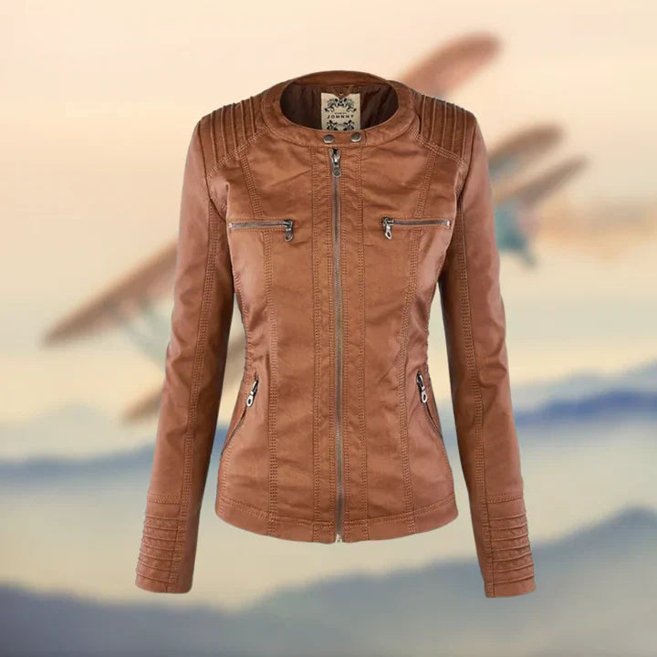 Vintage-Lederjacke