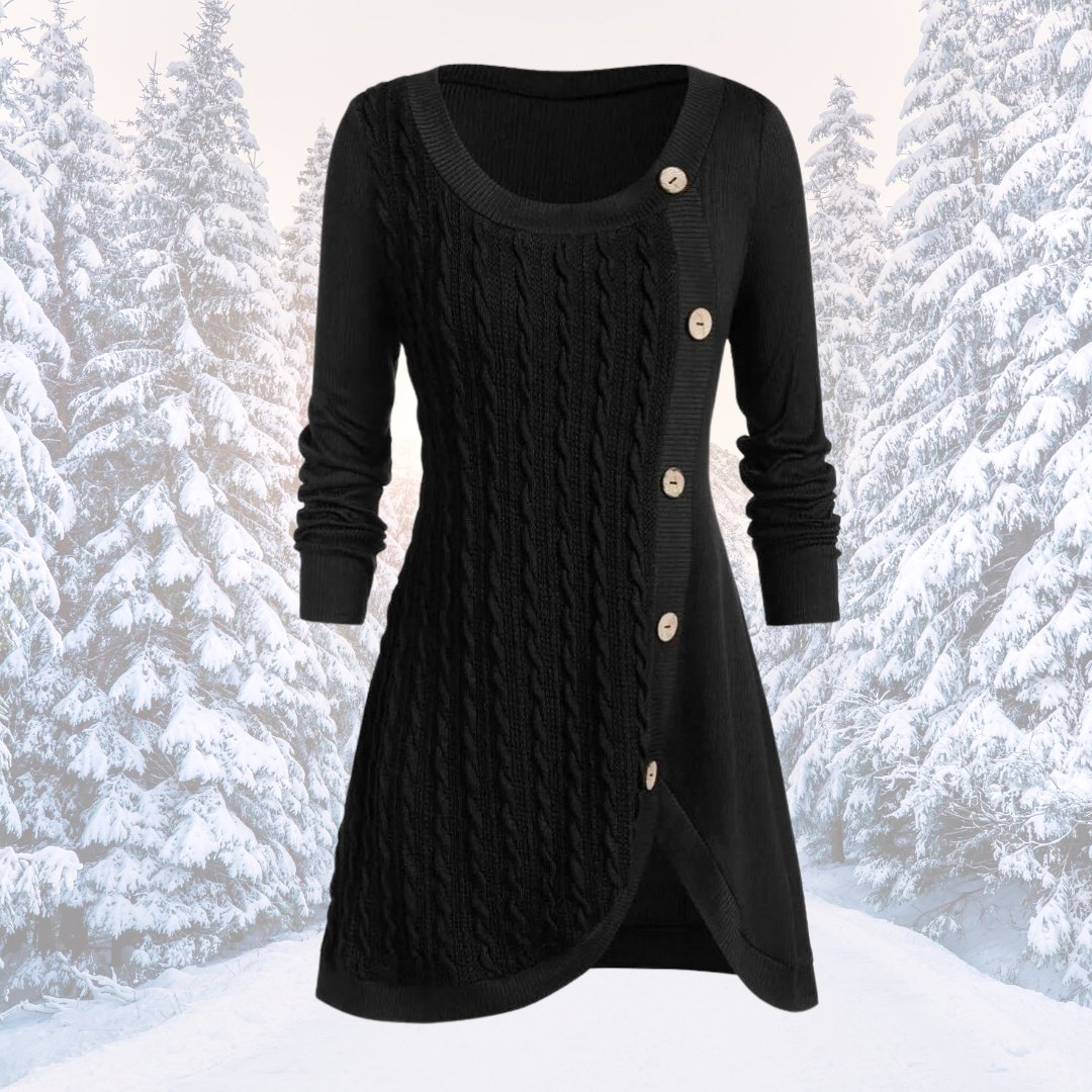 Warme und elegante Strickkleid - Lozenda