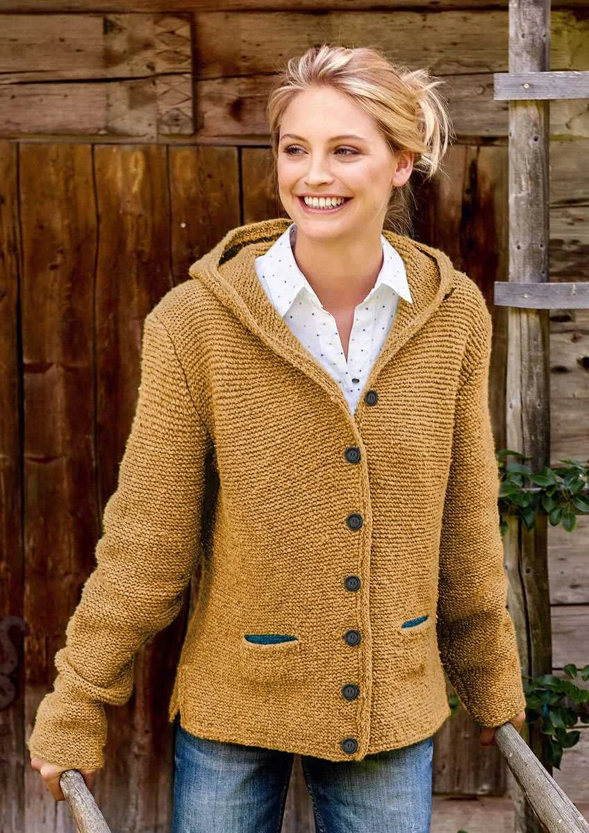 Wärmende italienische strickjacke