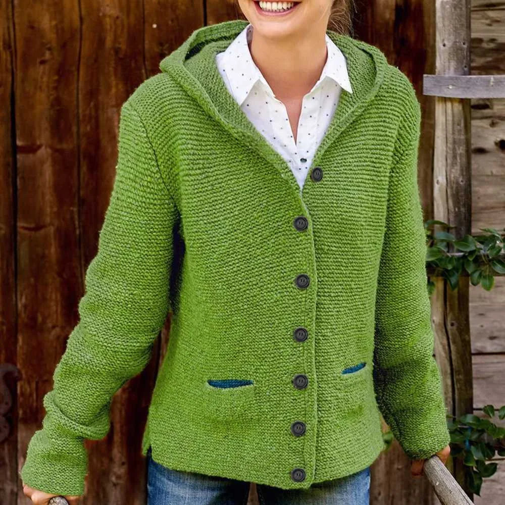 Wärmende italienische strickjacke