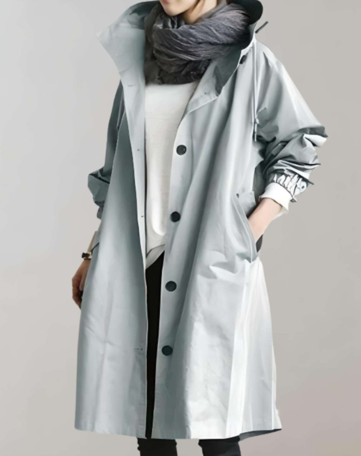 Wasserfester Kapuzen-Trenchcoat - Warm & Stilvoll 13
