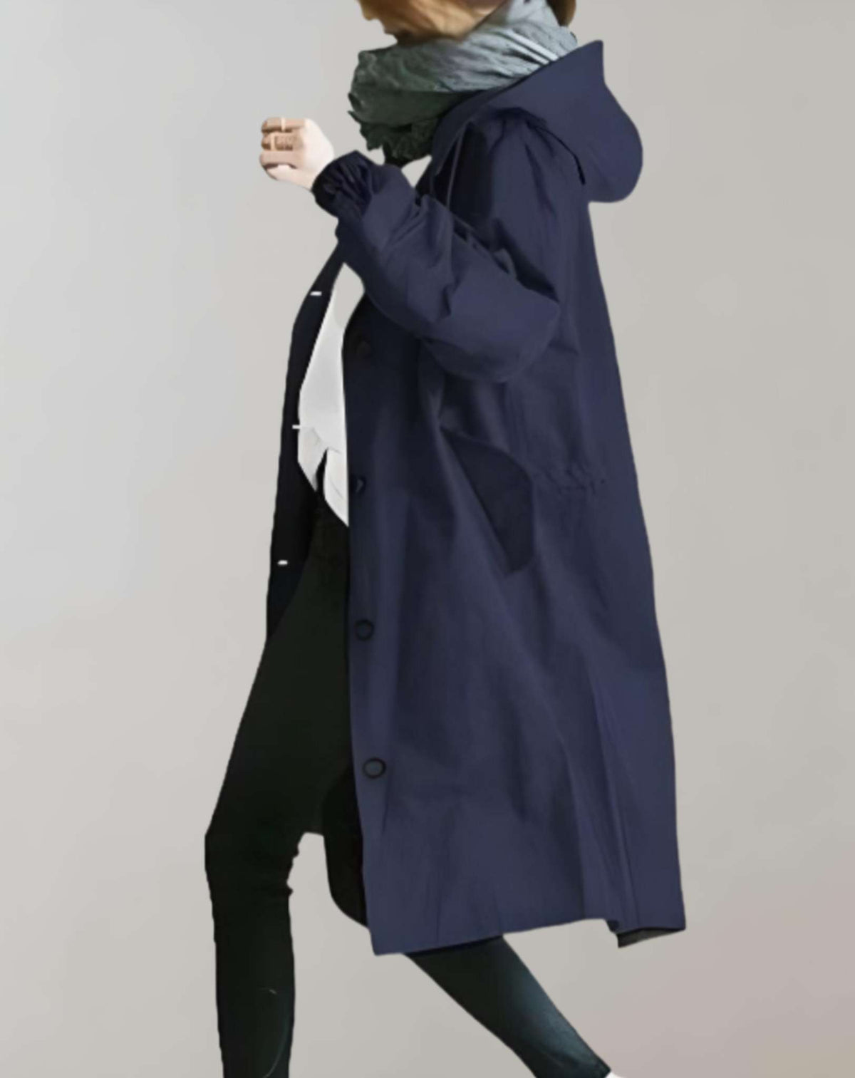 Wasserfester Kapuzen-Trenchcoat - Warm & Stilvoll 4