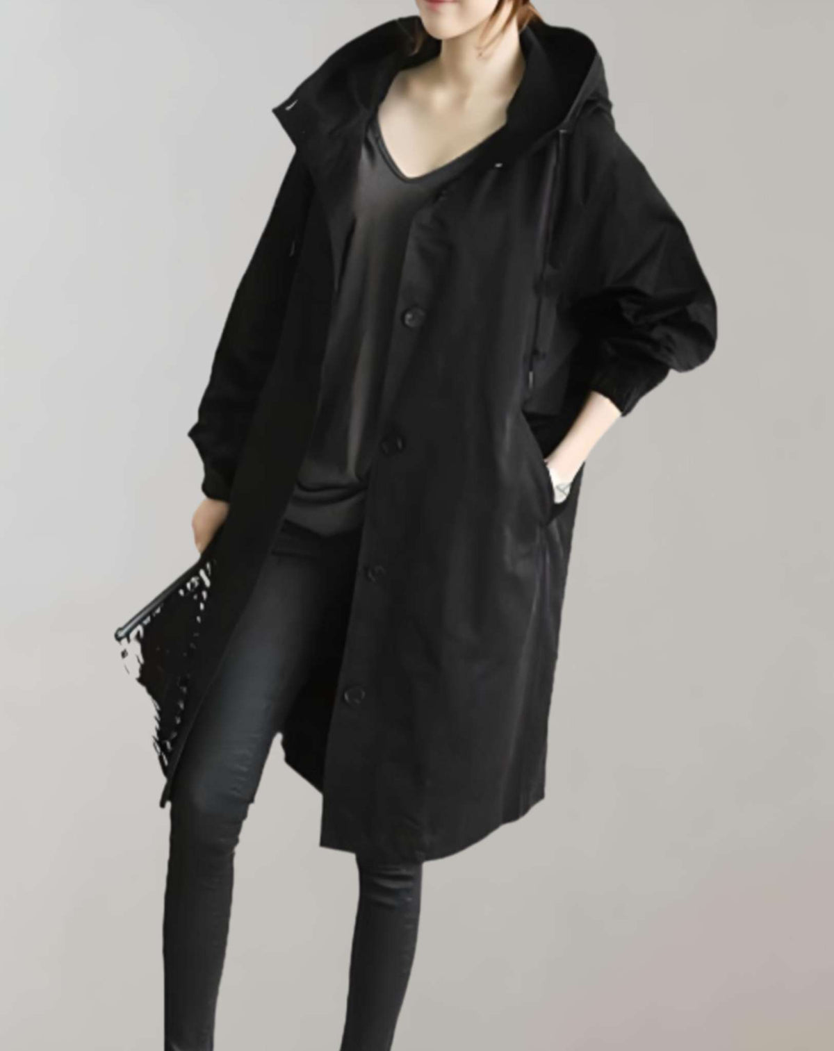 Wasserfester Kapuzen-Trenchcoat - Warm & Stilvoll 7