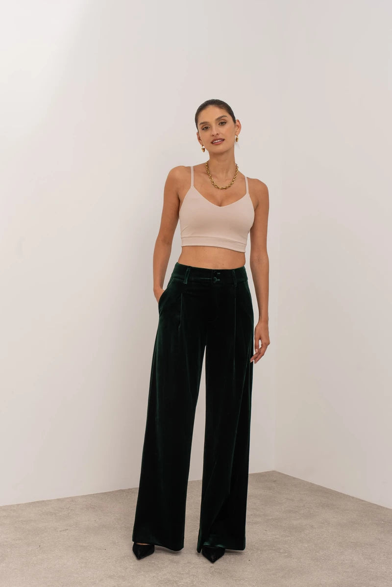 Weite Hose aus Samt 10