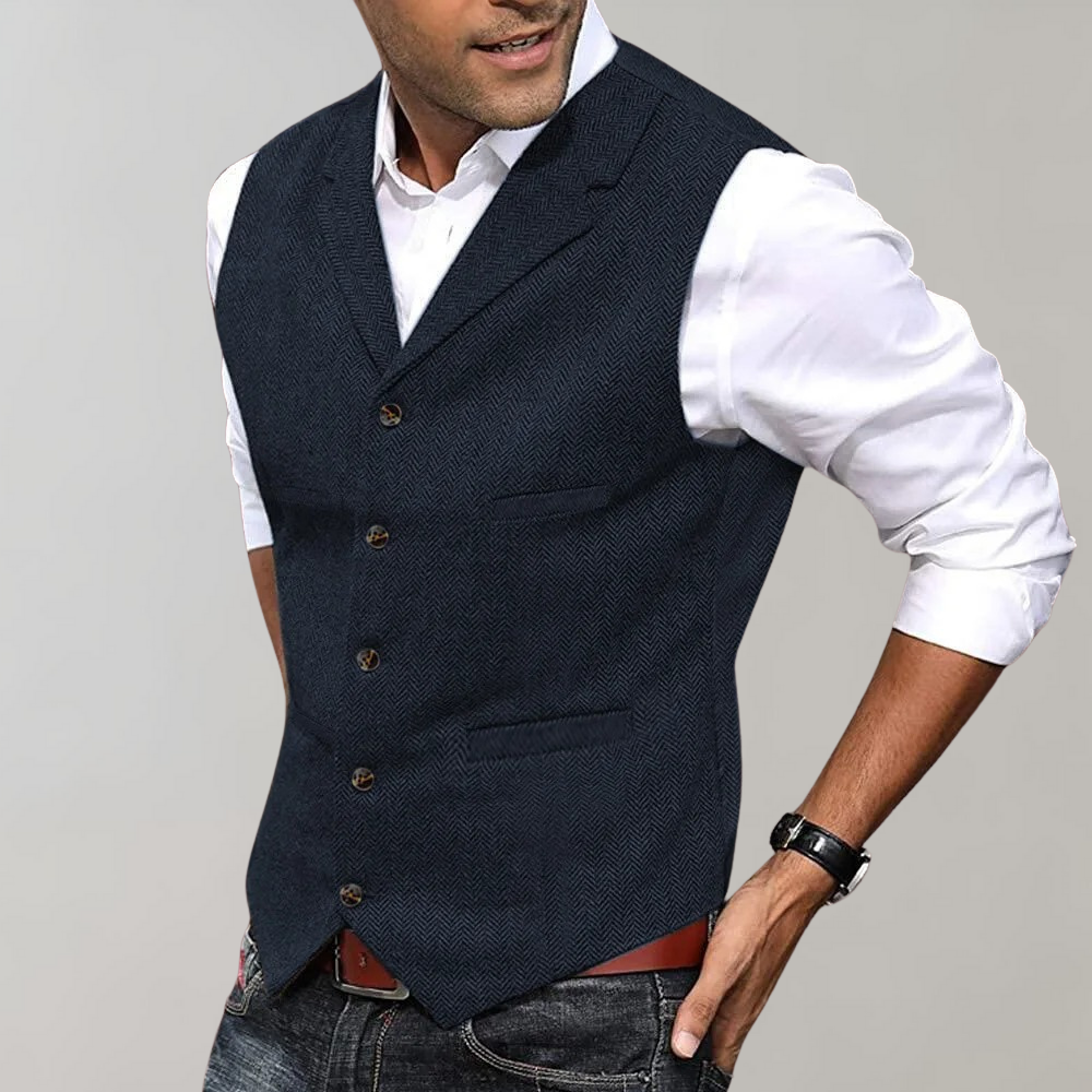 Weste Herren | Vintage Design mit Knopfleiste 4