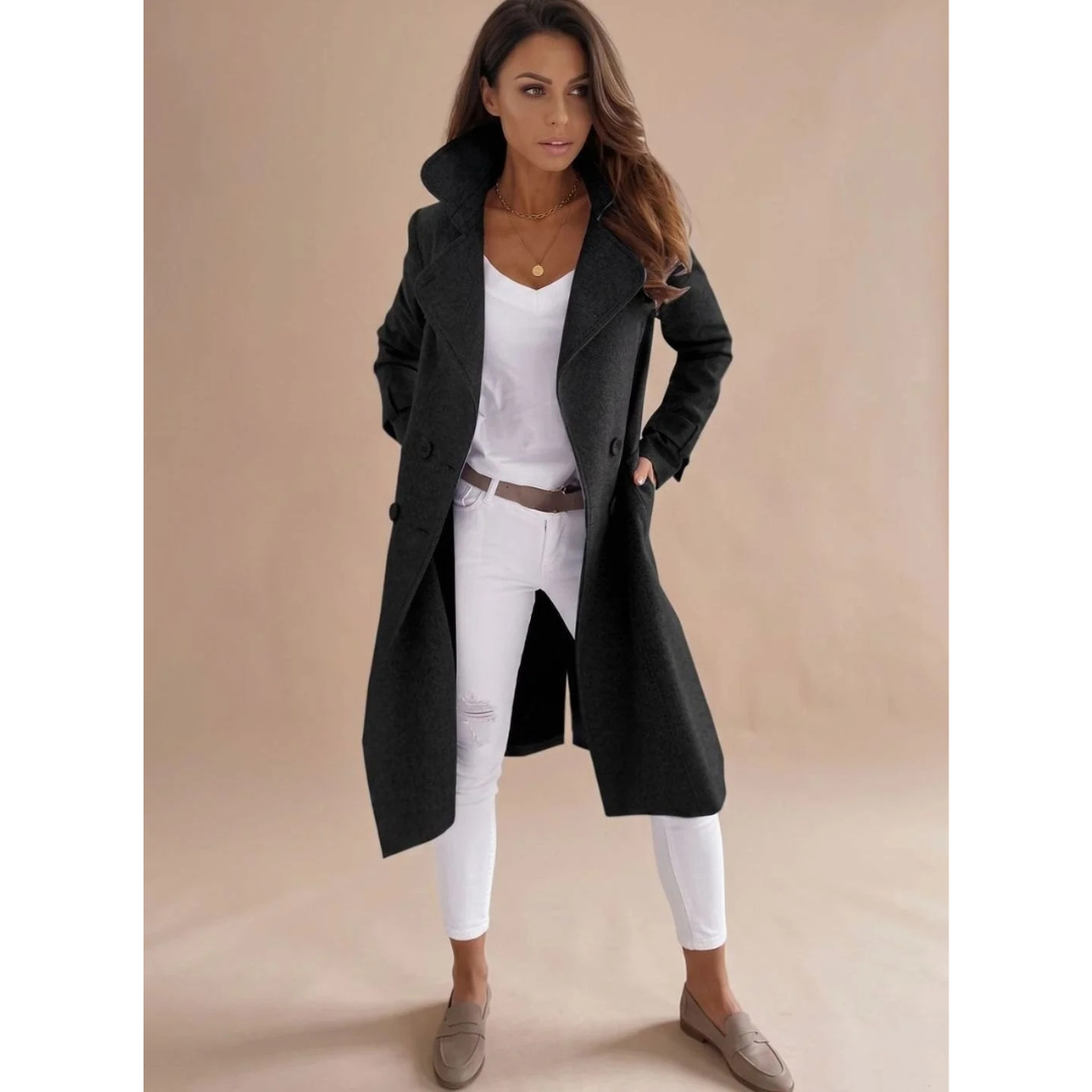 Winterjacke Damen | Langer Schnitt & Klassischer Kragen 1