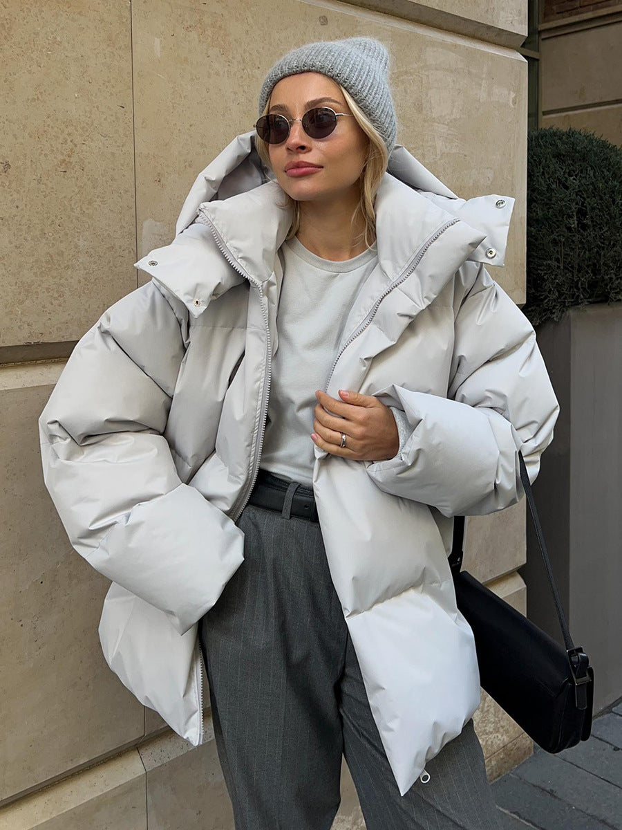 Winterjacke Damen mit Kapuze | Oversize & Warm