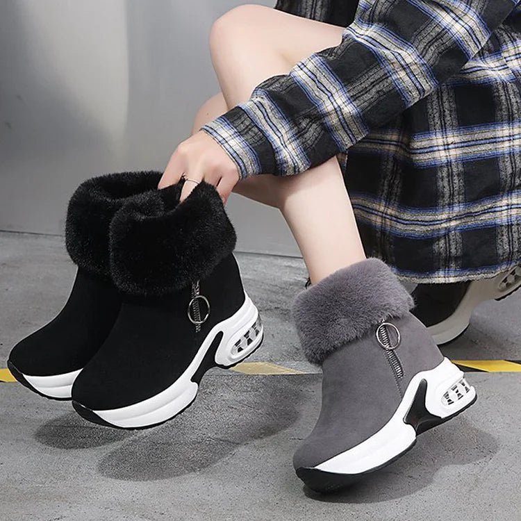 Winterstiefel Damen | Stiefel Damen | Luftkissen-Dämpfung & Rutschfester Halt