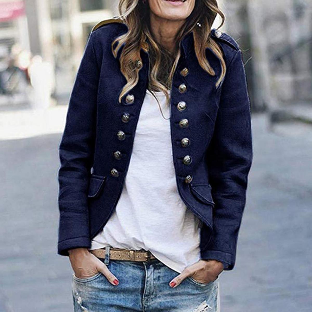 Kurzjacke Damen | Mit Knopfleiste vorne 4