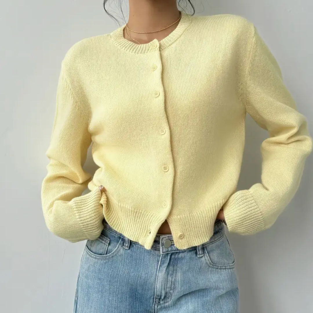 Cardigan Damen | Zeitloser Kragen & Knopfleiste 18