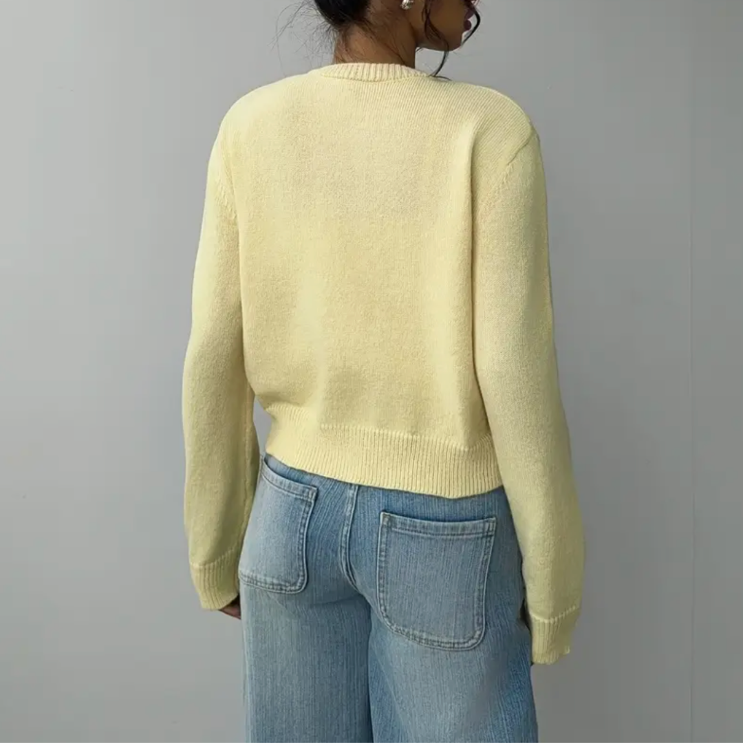 Cardigan Damen | Zeitloser Kragen & Knopfleiste 19