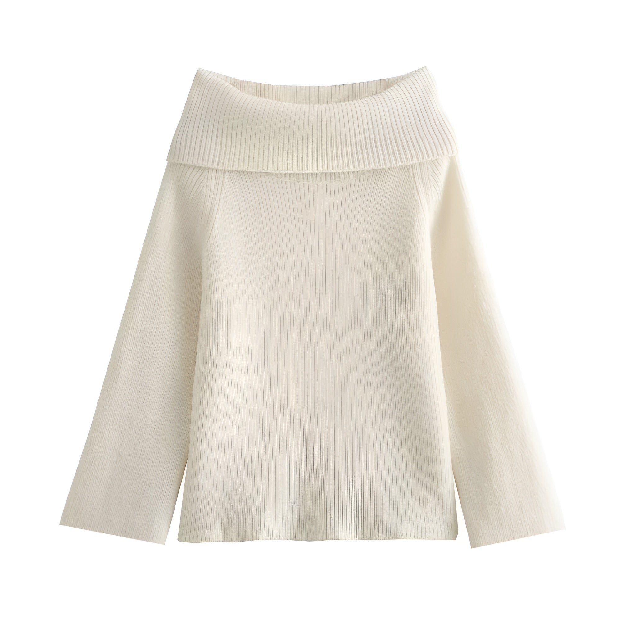 Xena - Schlichter schulterfreier Strickpullover