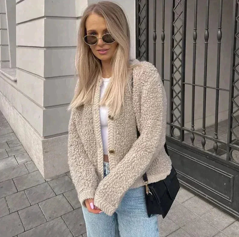 Zamra | Teddy-Strickjacke 2