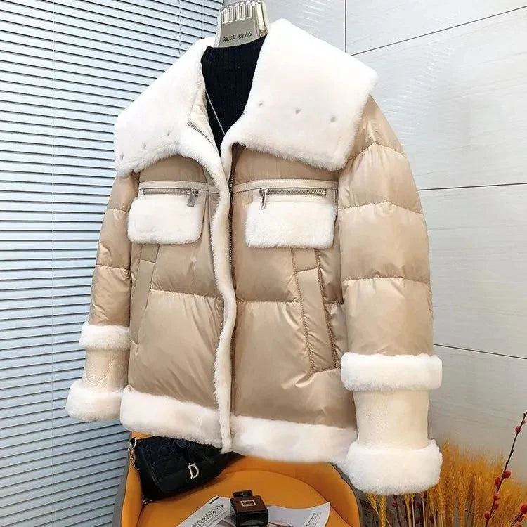 Zephyra - Parka Jacke aus Baumwolle mit Stehkragen