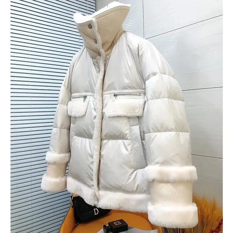 Zephyra - Parka Jacke aus Baumwolle mit Stehkragen