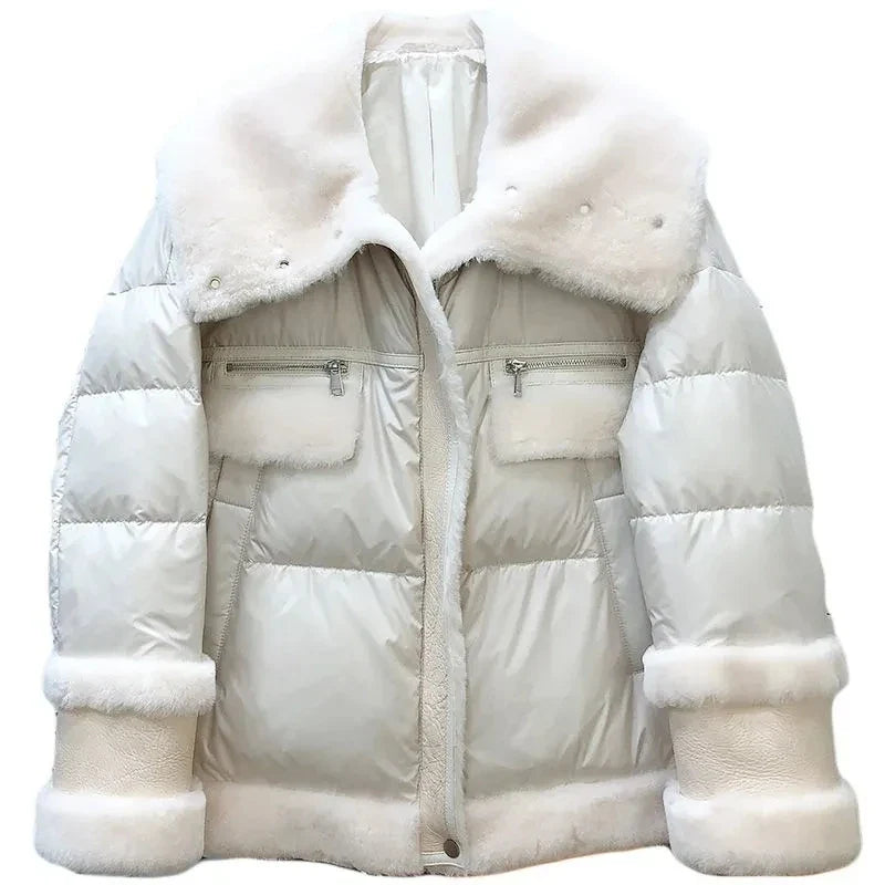 Zephyra - Parka Jacke aus Baumwolle mit Stehkragen