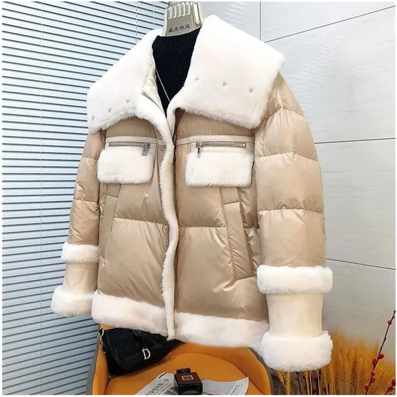 Zephyra - Parka Jacke aus Baumwolle mit Stehkragen