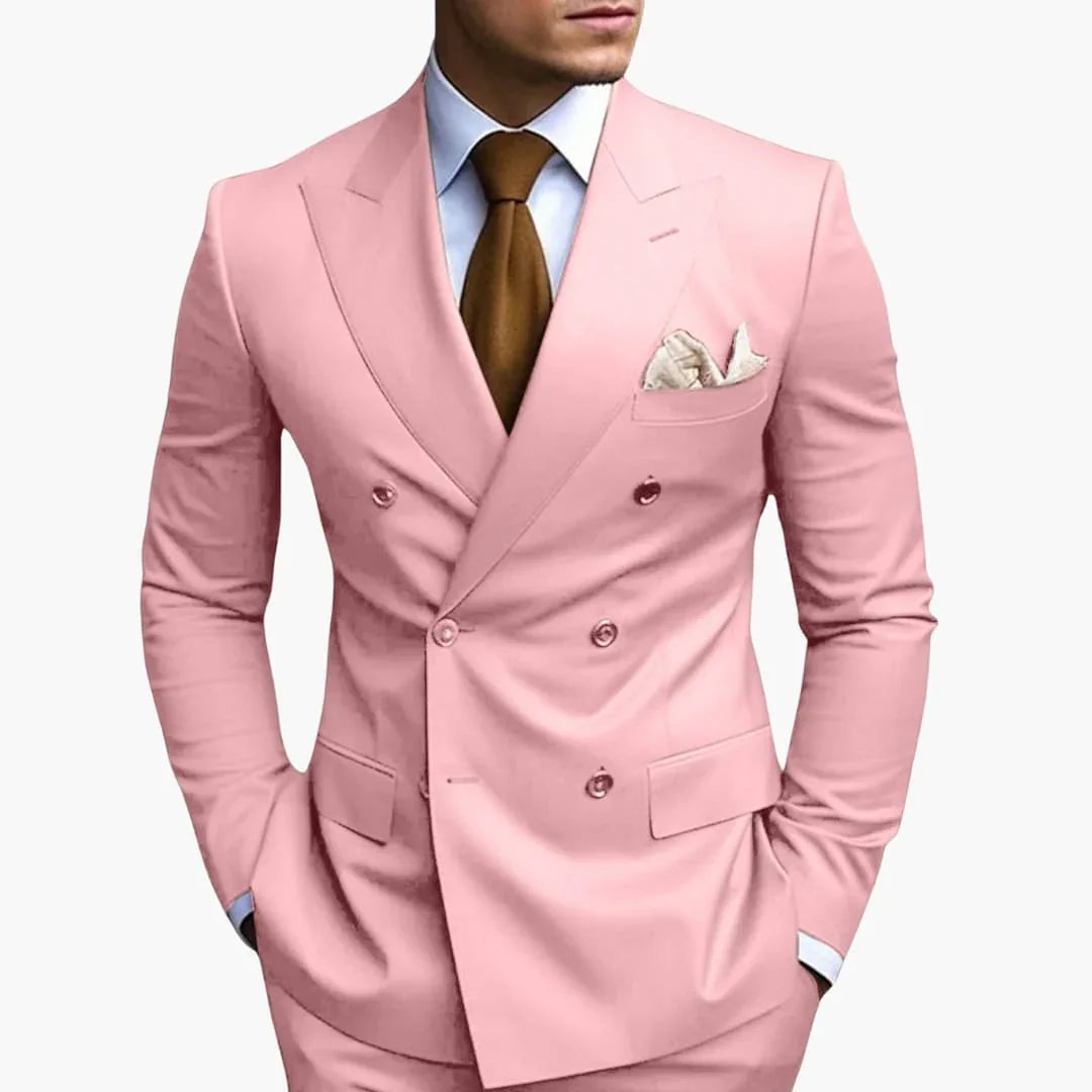 Zweiteilig Herrenanzug | Doppelreihig & Elegant