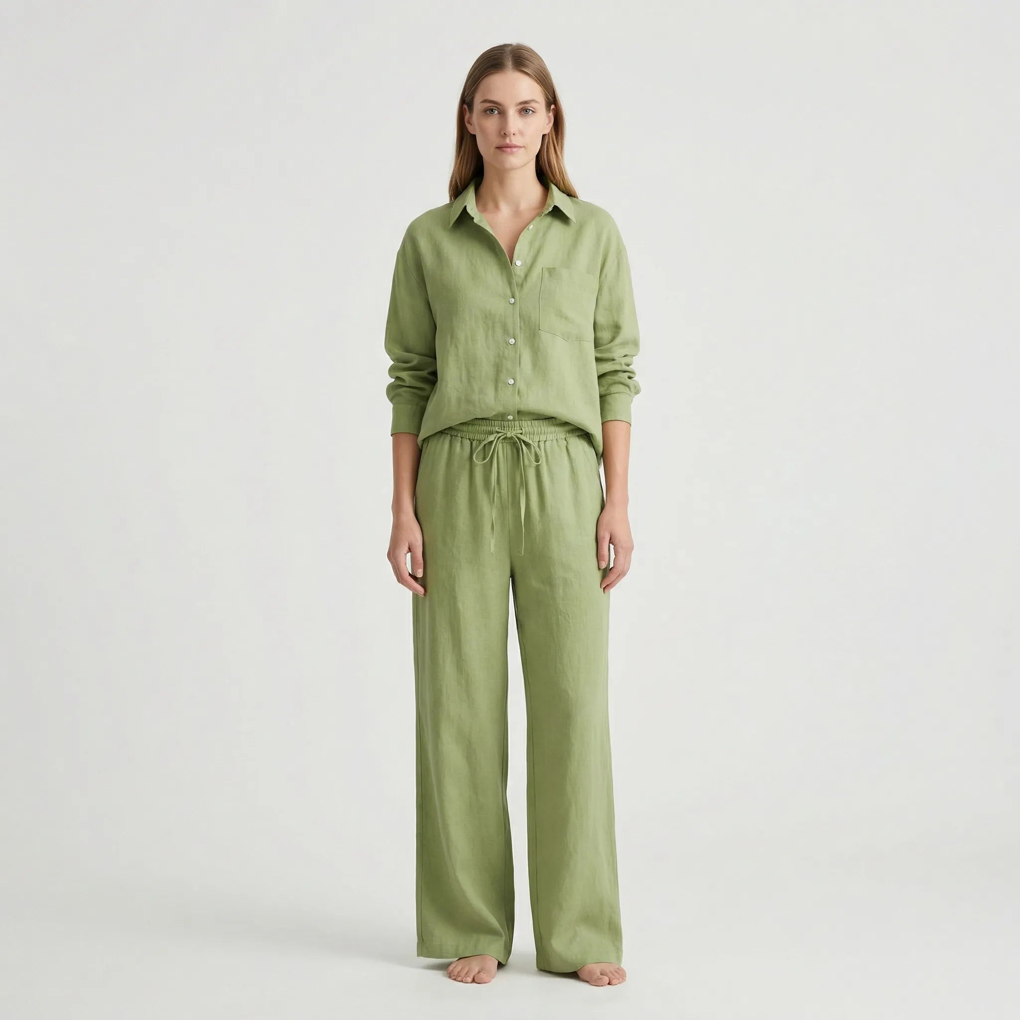 Zweiteiliger Set Damen | Oversized Schnitt & bequemer Kordelbund