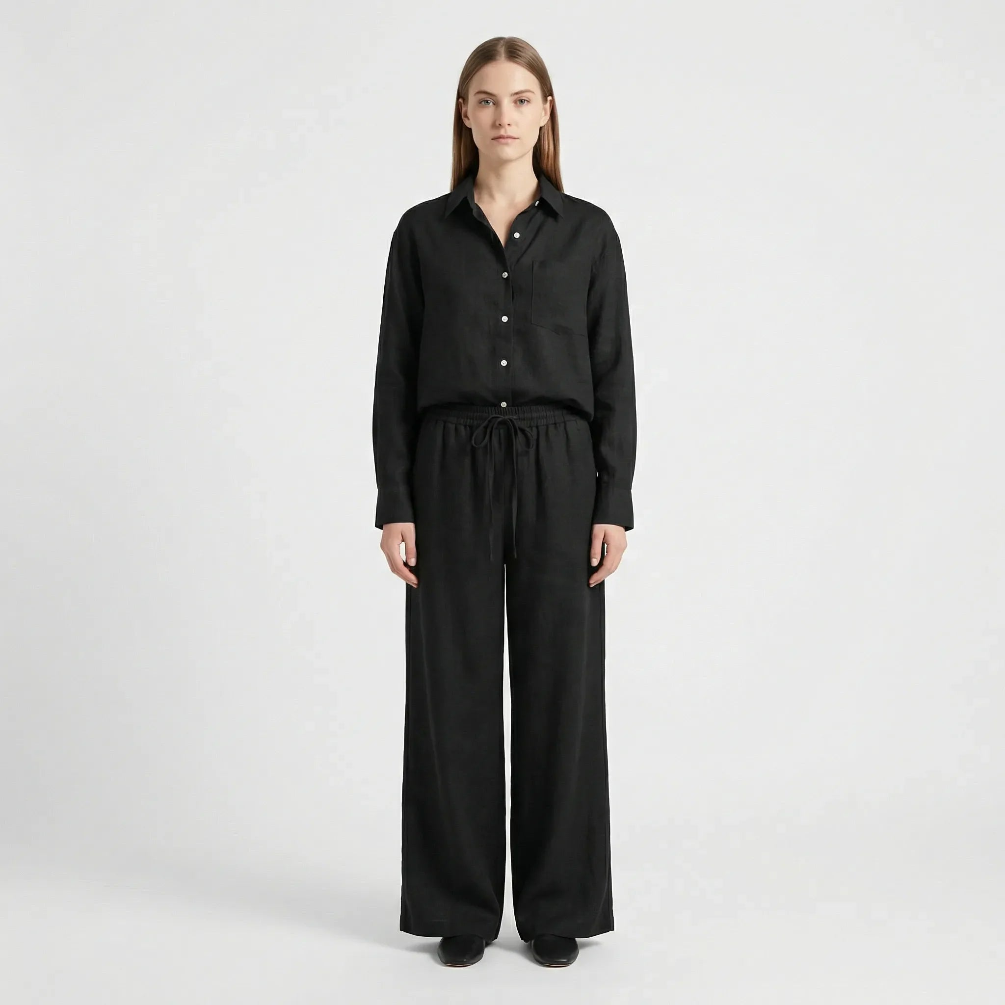 Zweiteiliger Set Damen | Oversized Schnitt & bequemer Kordelbund