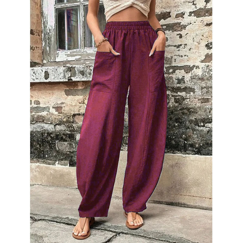 Palazzohose Damen | Weitbein & Elastischer Bund 3