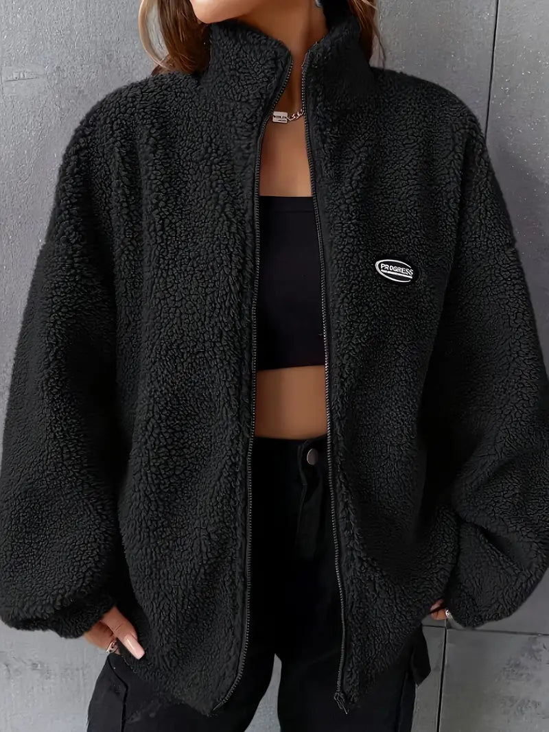Teddyjacke Damen | Kuschelig Warm & Lockere Passform 3