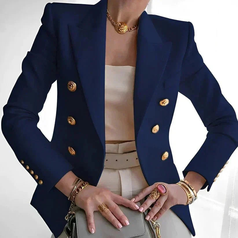 Blazer Damen | Zweireihig mit Goldknöpfen