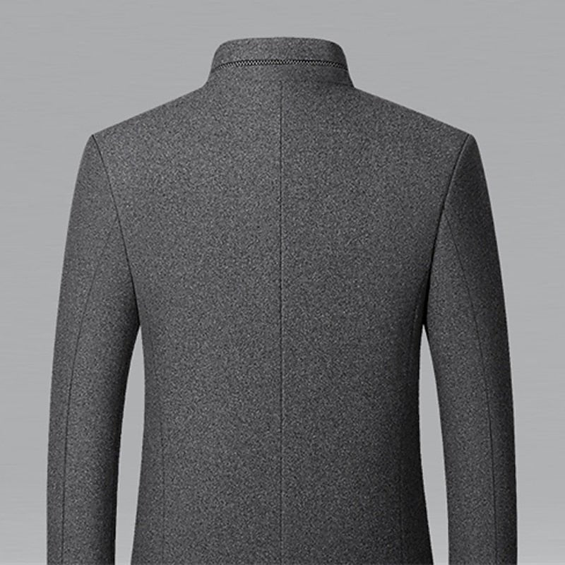 Trenchcoat Herren | Taillierter Schnitt & Stehkragen