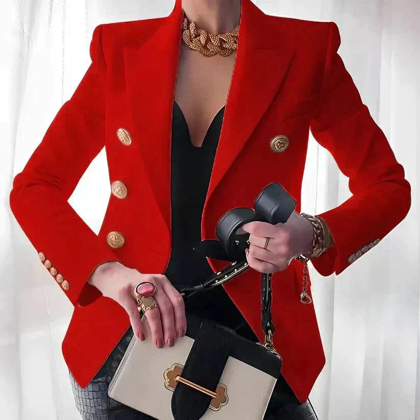 Blazer Damen | Zweireihig mit Goldknöpfen