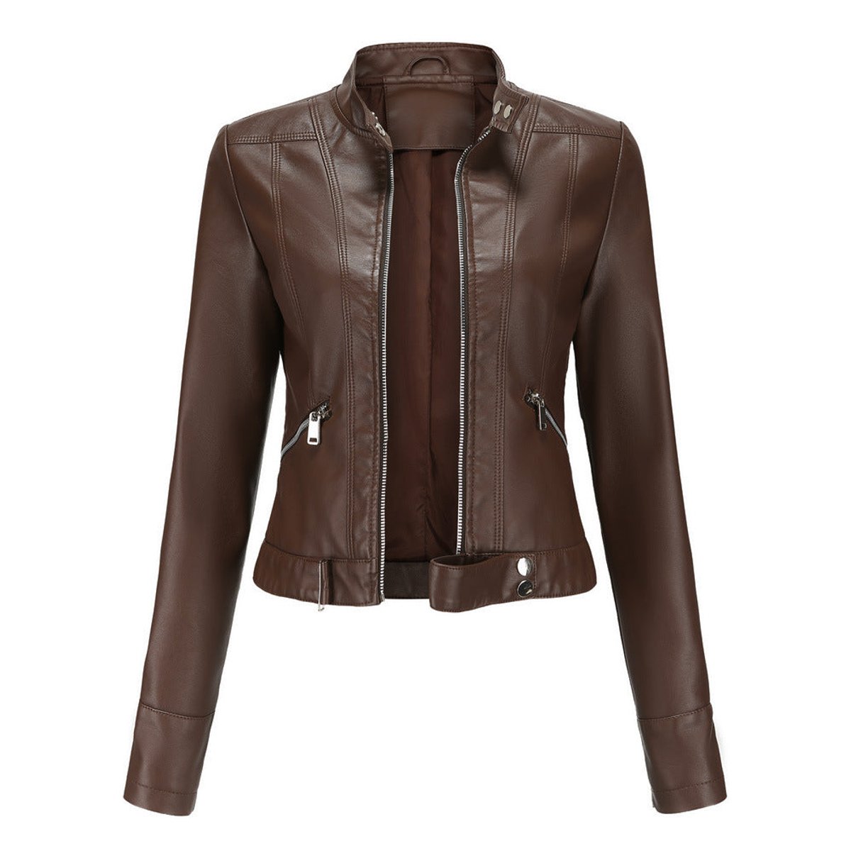 Bikerjacke Damen | Taillierte Passform & Stilvolles Design 3