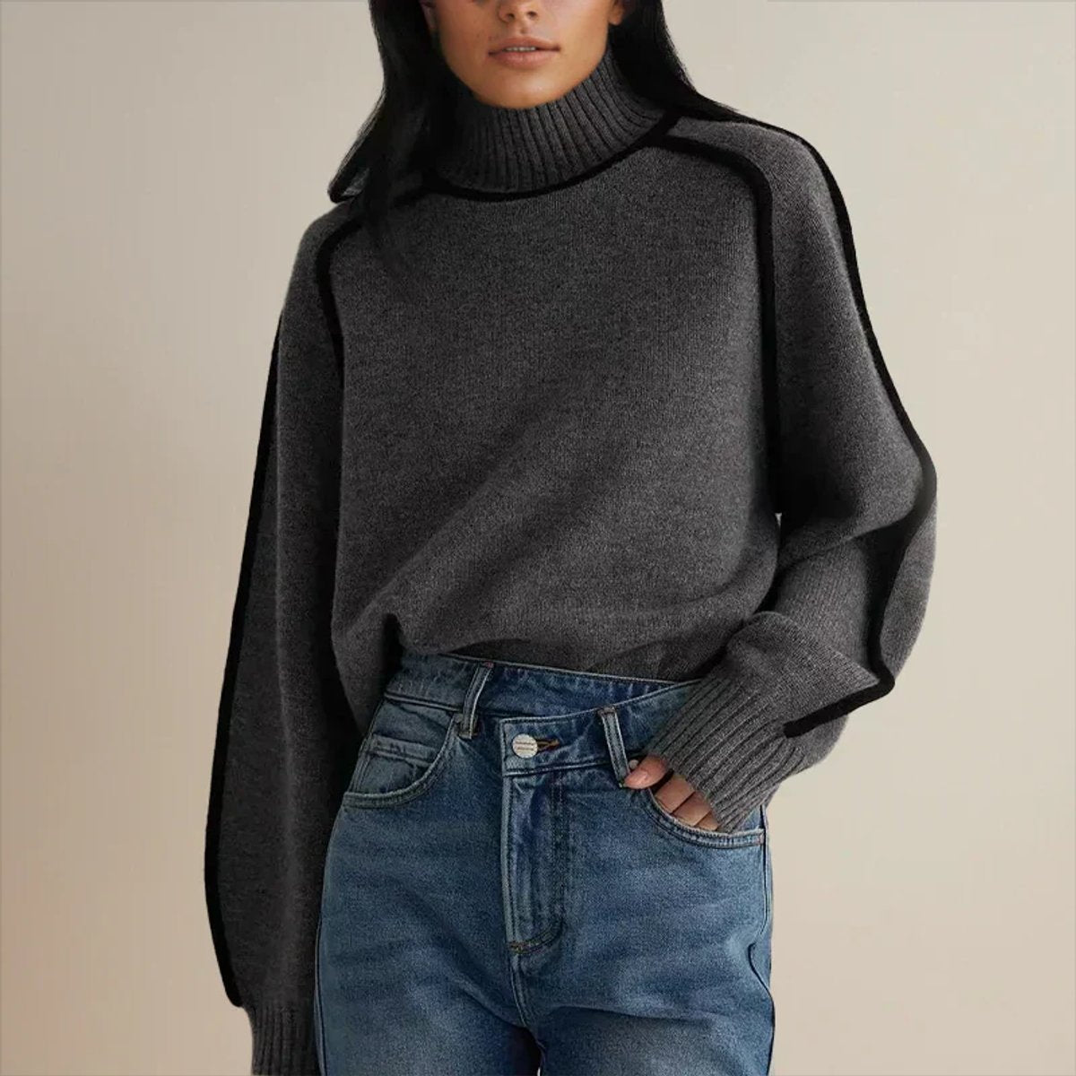 Rollkragenpullover Damen | Oversized & Bequem
