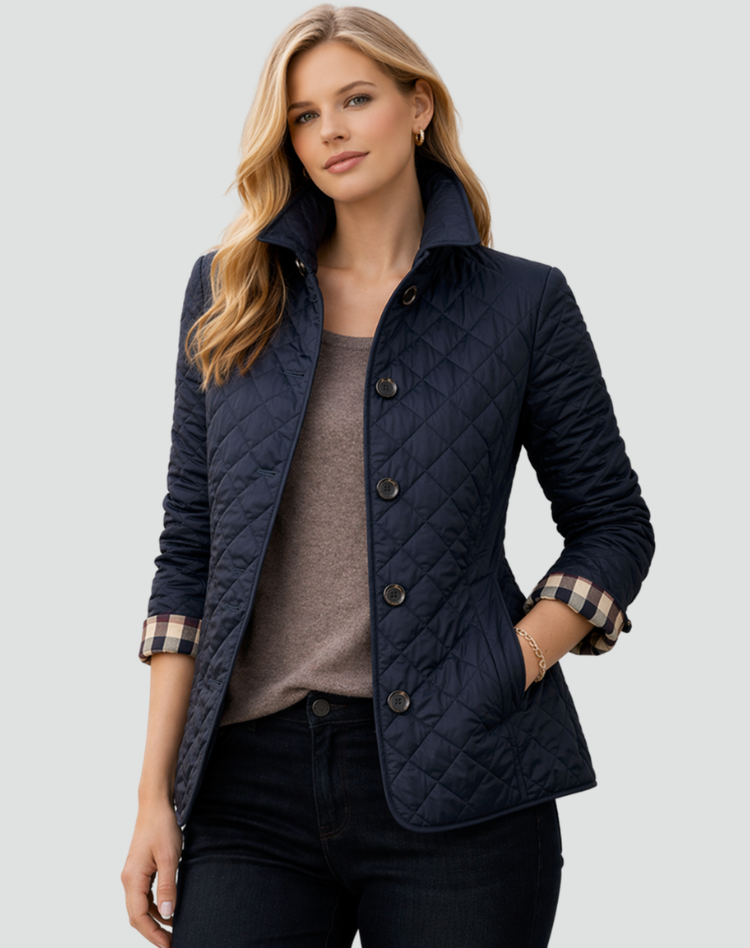 Steppjacke Damen | Steppkragen & Wärmende Rautensteppung 7