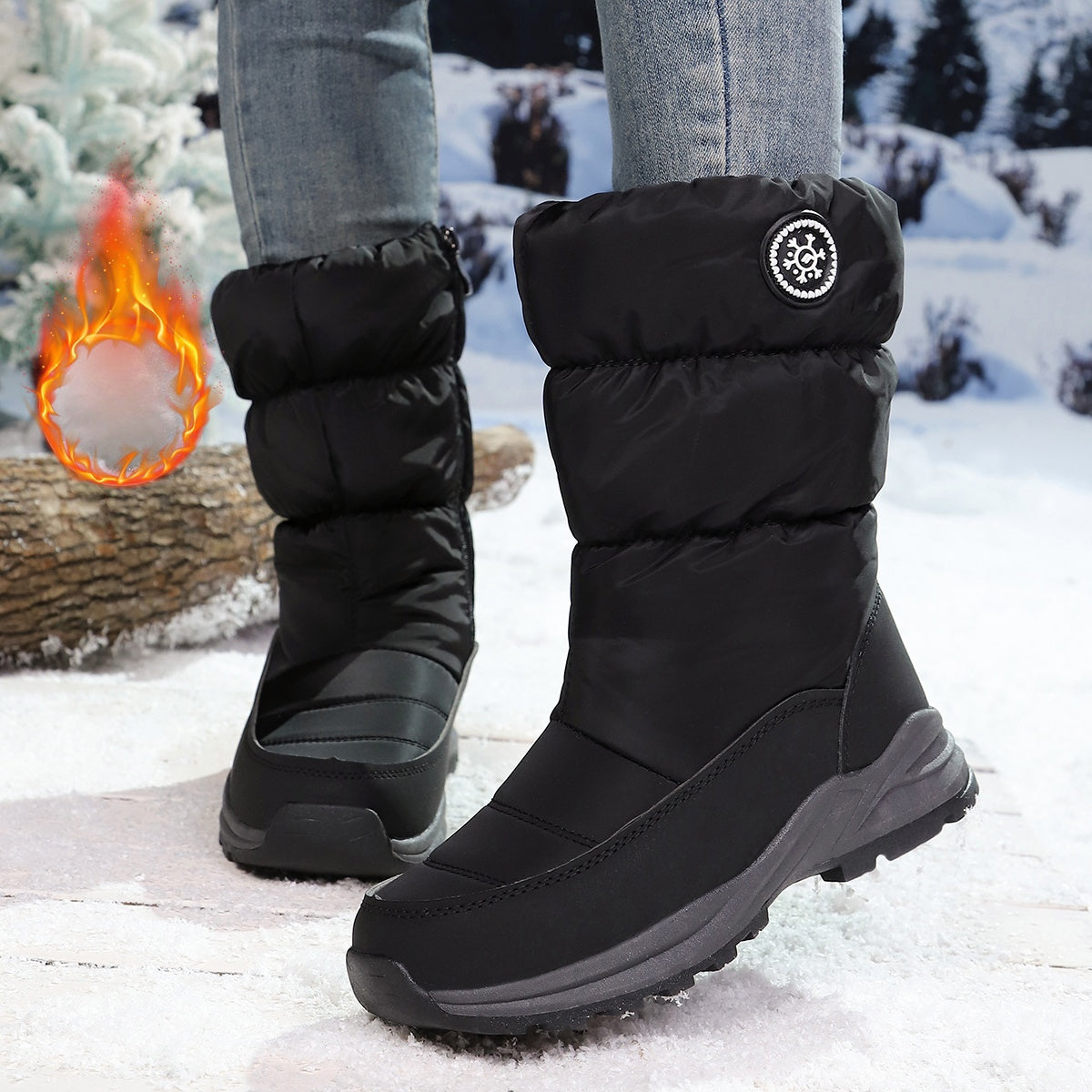 Winterstiefel Damen | Warm Gefüttert & Wasserdicht 1