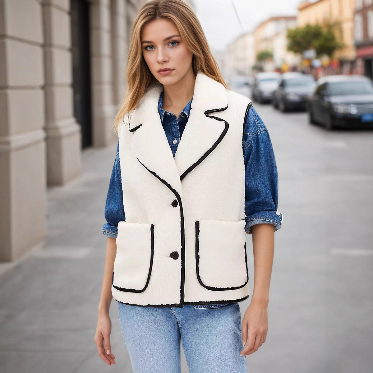 Strukturweste Damen | Elegant & Vielseitig Kombinierbar 4