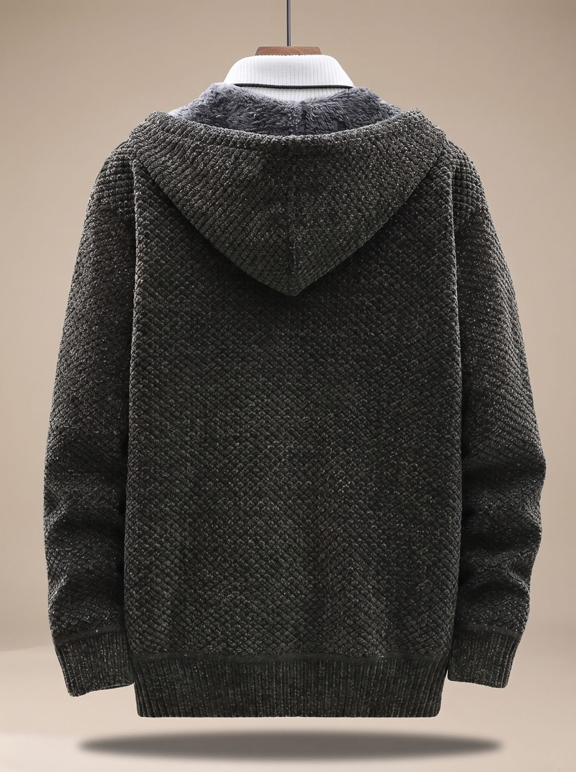 Strickjacke Herren | Mit Kapuze & Innenfutter 4