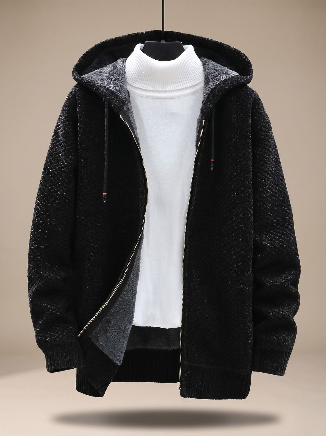 Strickjacke Herren | Mit Kapuze & Innenfutter 7