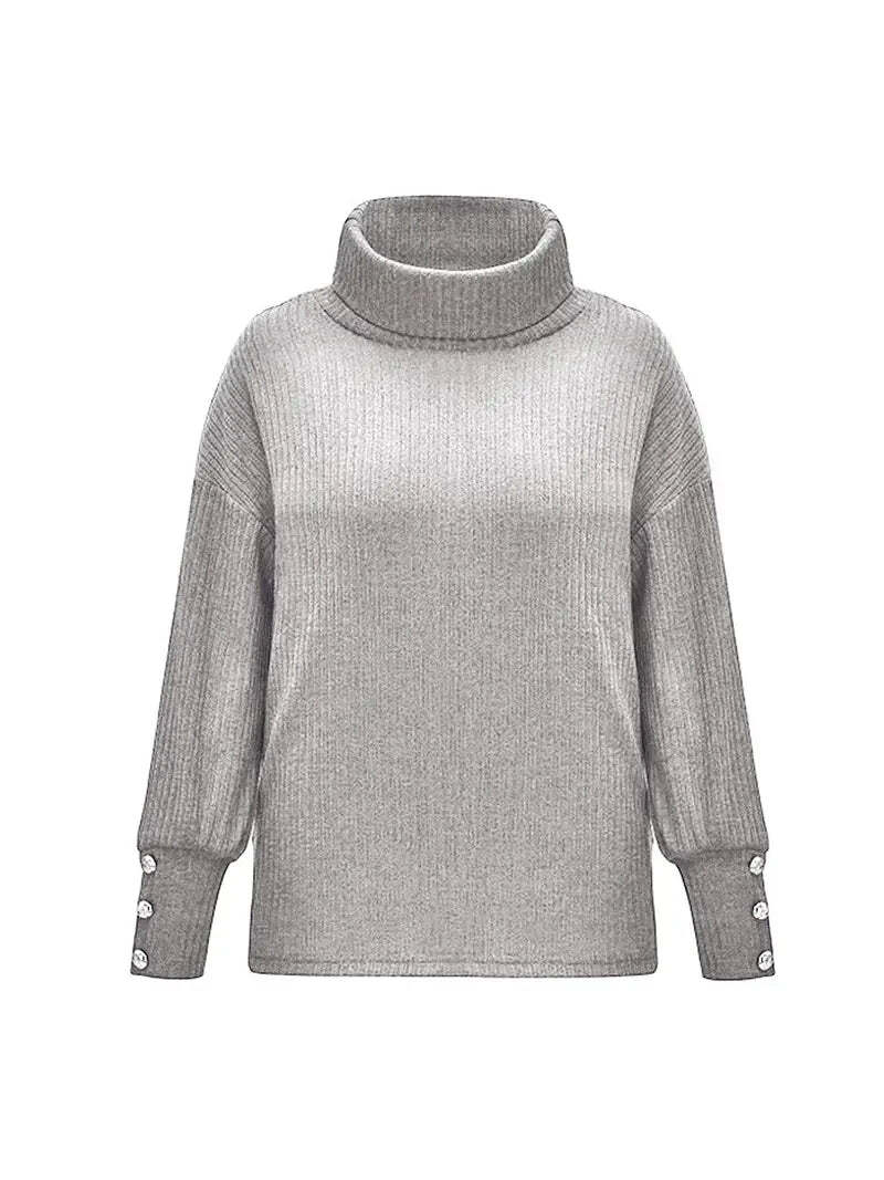 Wasserfallkragen Pullover Damen | Oversized & Kuschelig weich 5