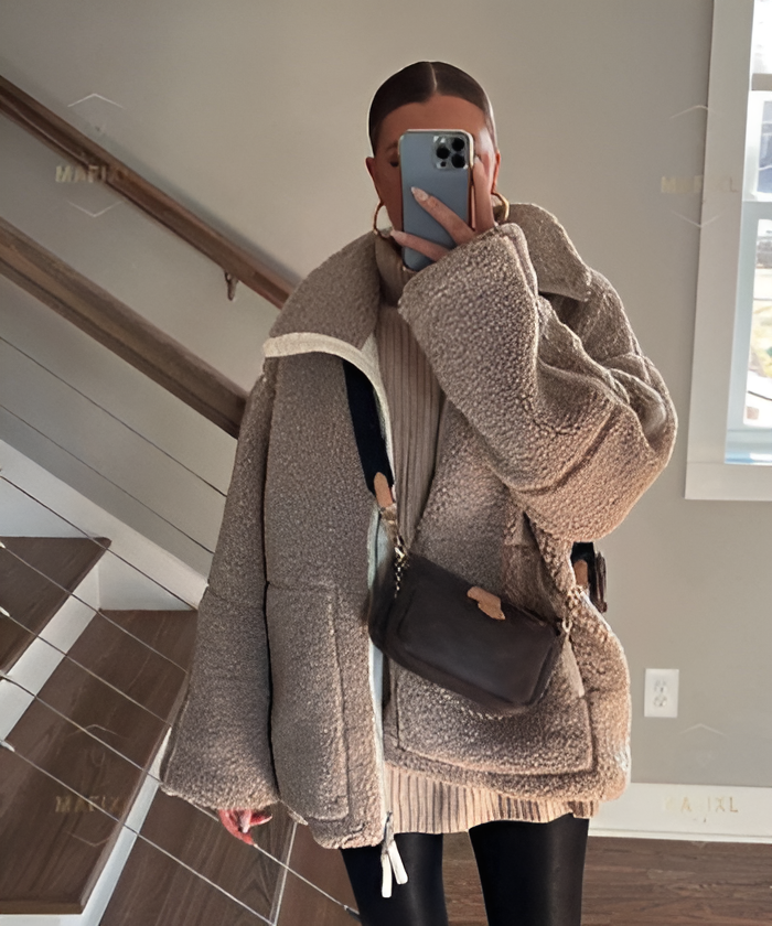 Teddymantel Damen | Oversized & Reverskragen 1