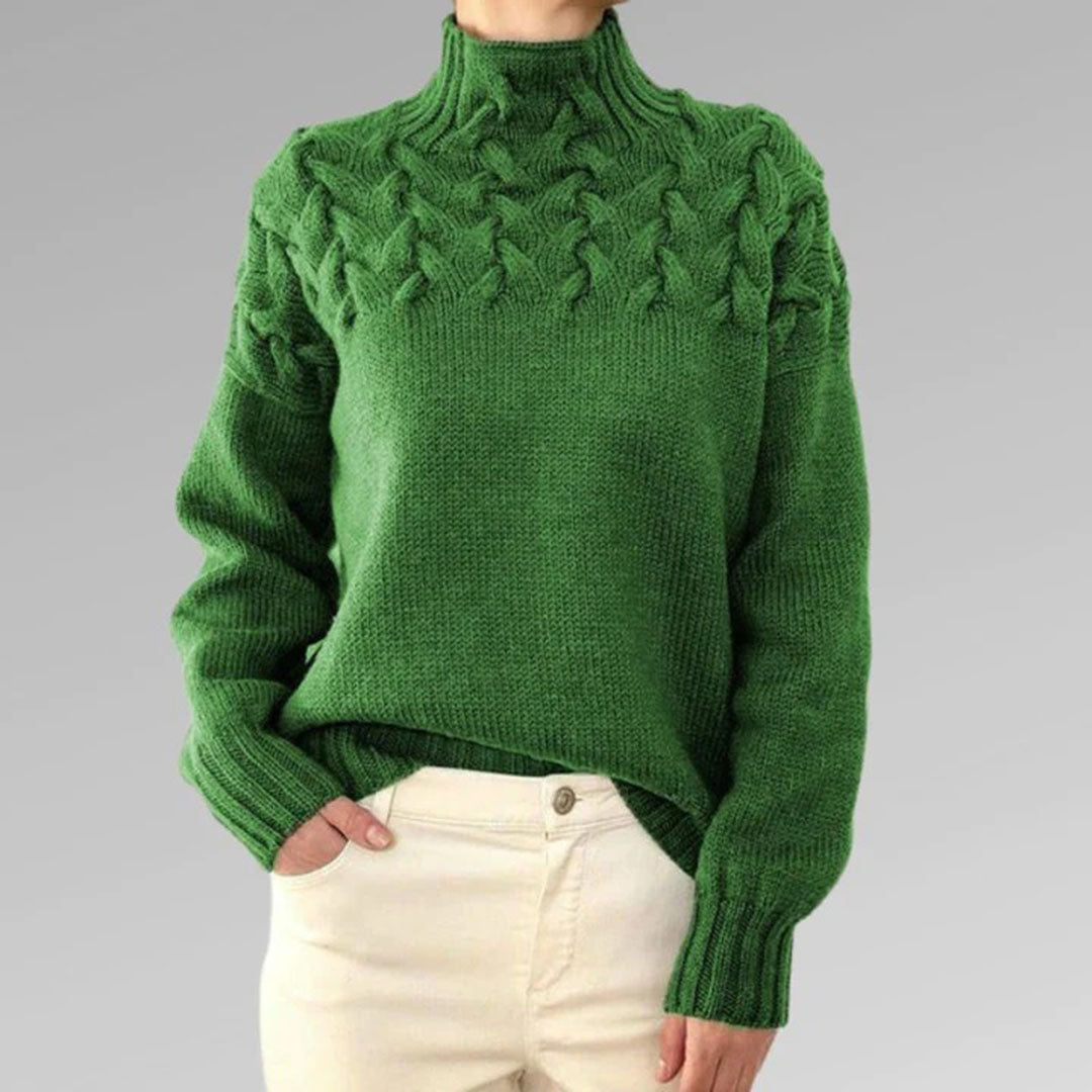 Lozenda - Bequemer Pullover mit Rollkragen