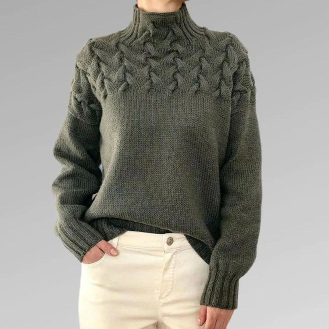 Lozenda - Bequemer Pullover mit Rollkragen