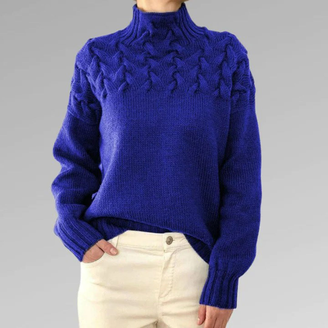Lozenda - Bequemer Pullover mit Rollkragen