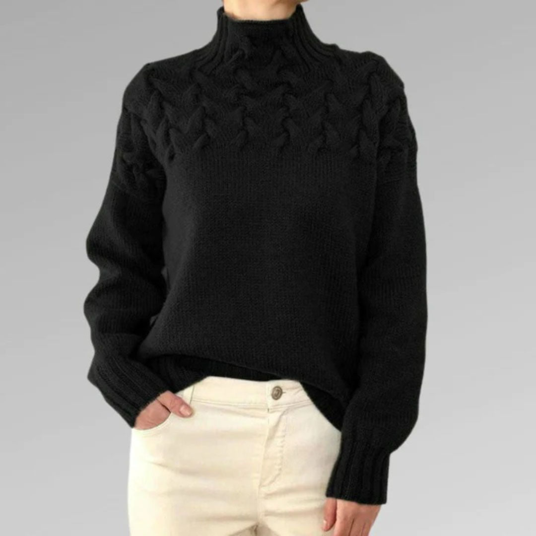 Lozenda - Bequemer Pullover mit Rollkragen