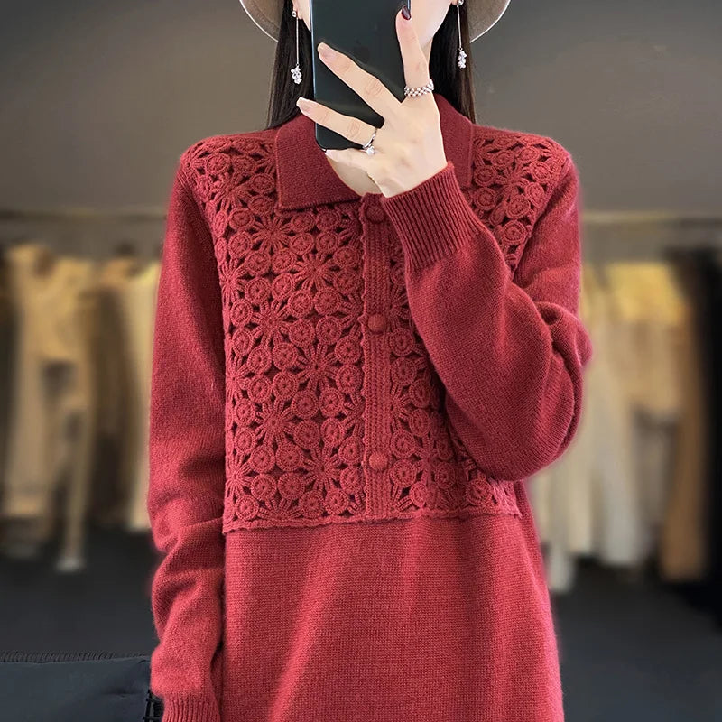 Lozenda - Elegante Damenkleider, warme Pullover