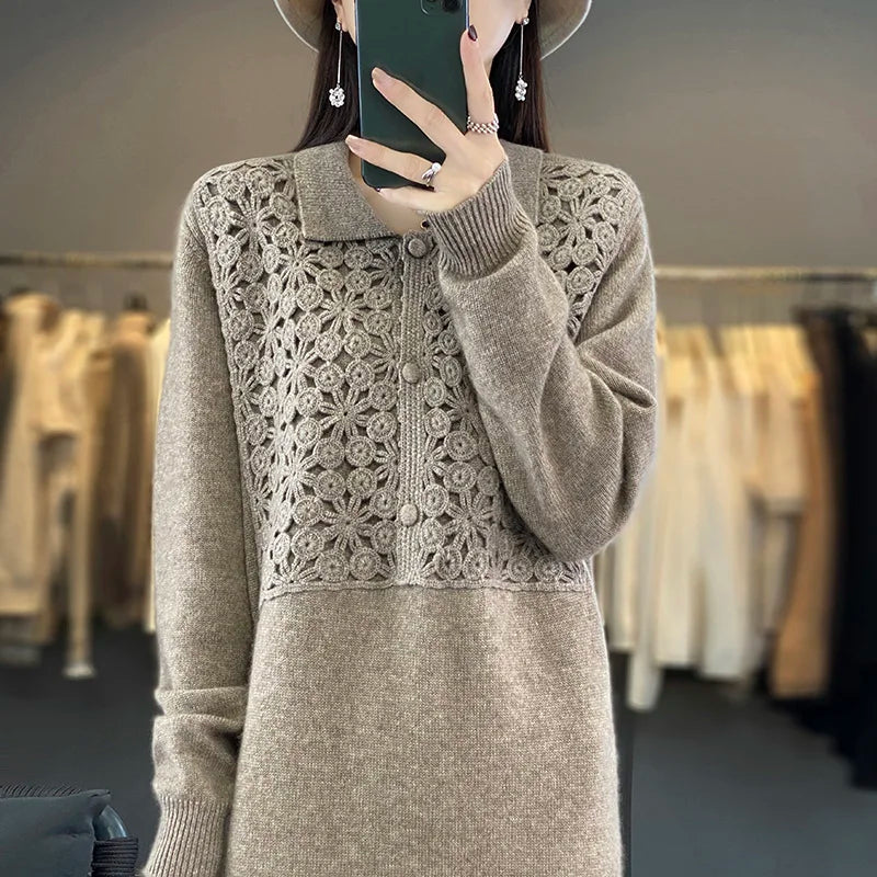 Lozenda - Elegante Damenkleider, warme Pullover