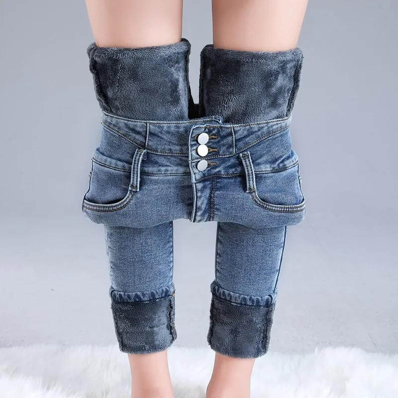 Lozenda - Fleece-Skinny-Jeans