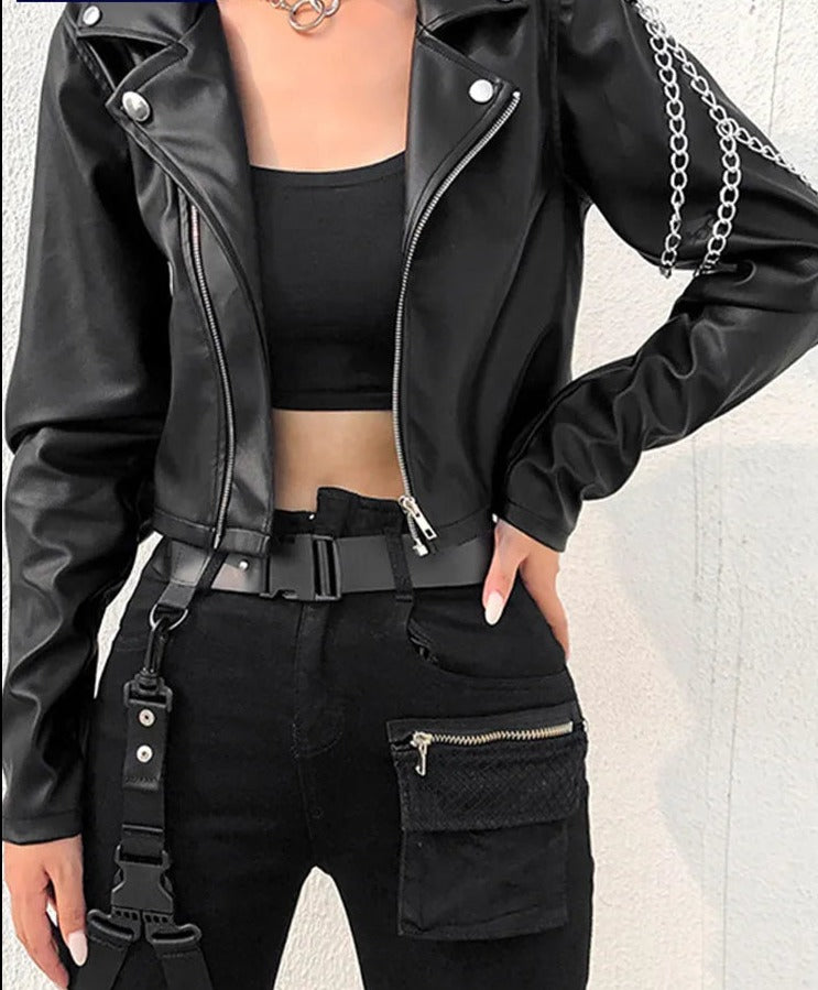 Lozenda - Gekürzte Biker-Jacke