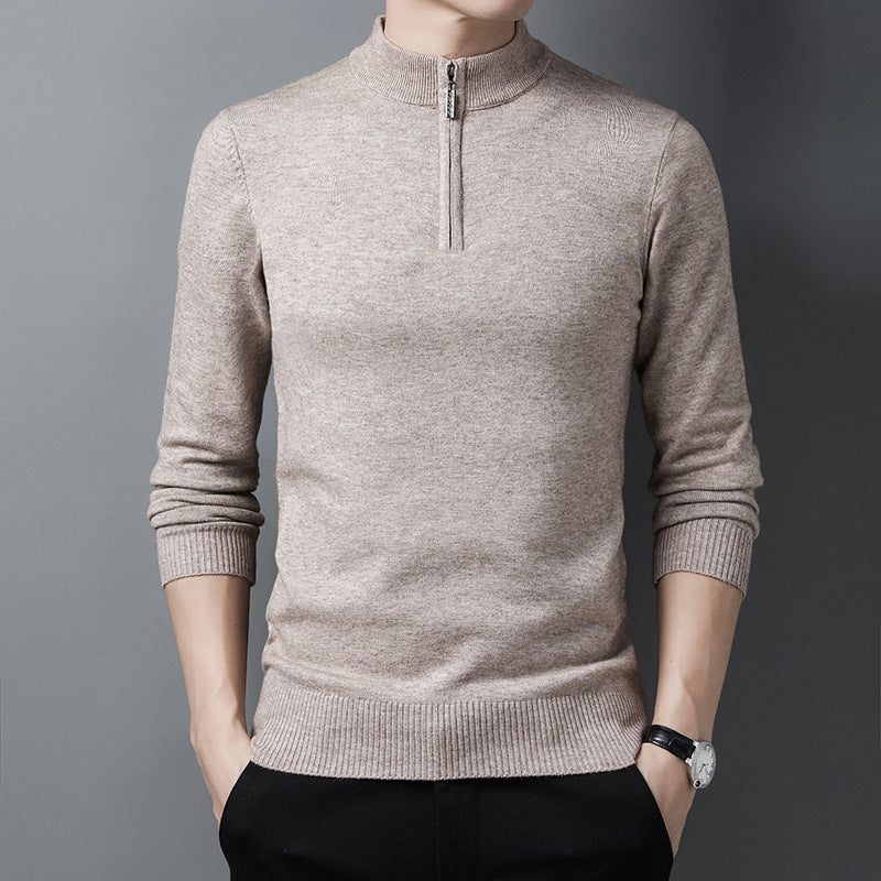 Lozenda - Herren halbzip pullover mit reißverschluss